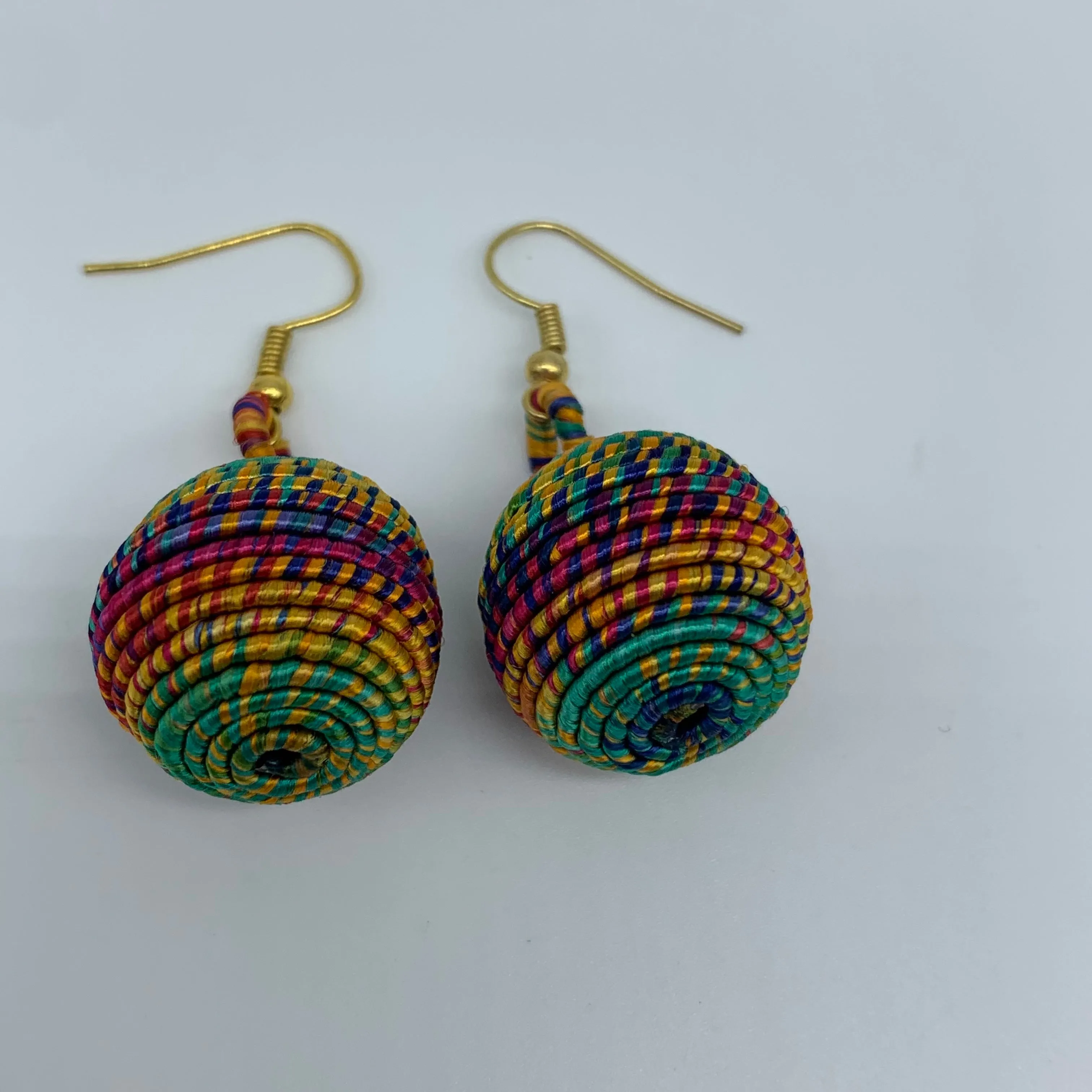 Thread W/Metal Earrings-Multi Colour 5