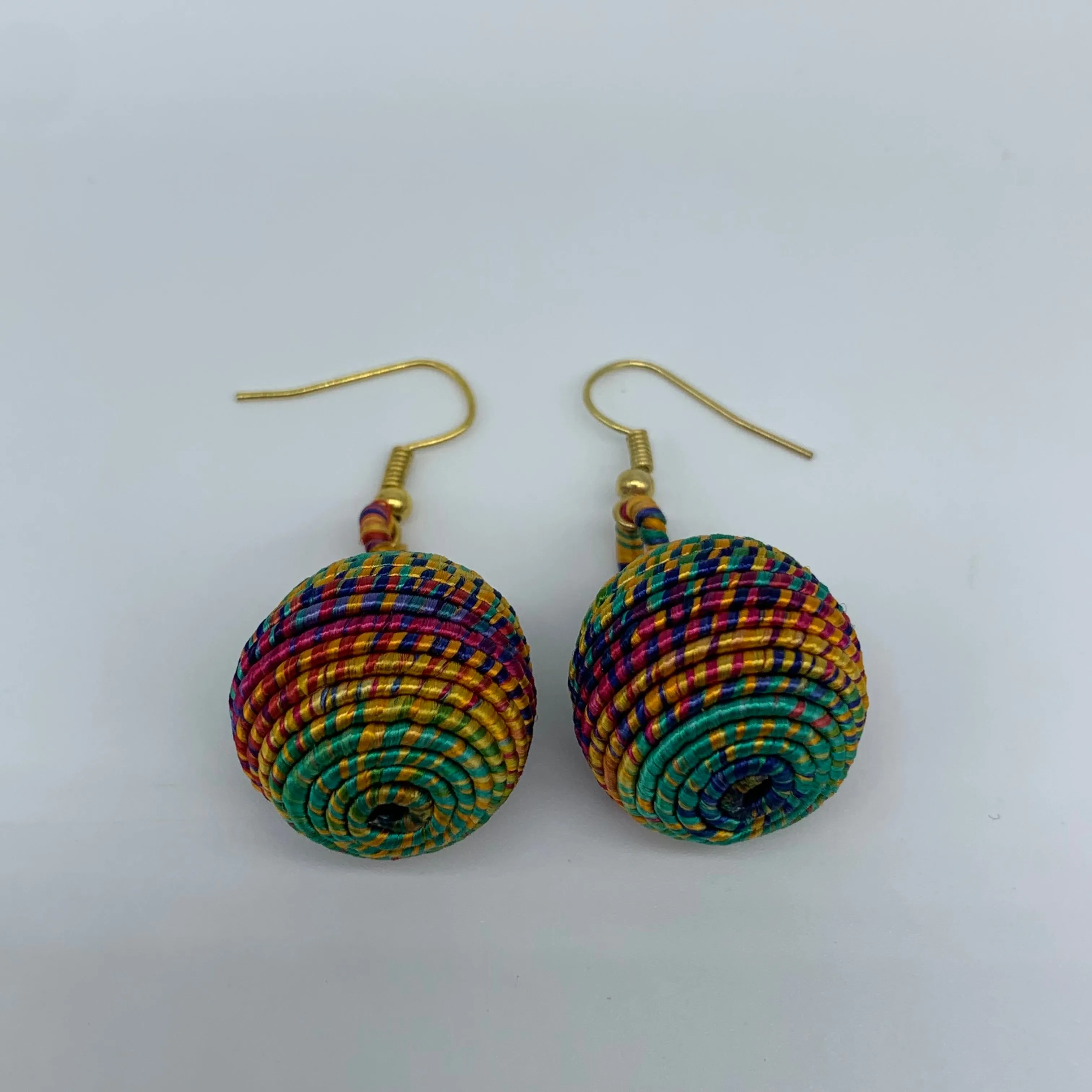 Thread W/Metal Earrings-Multi Colour 5