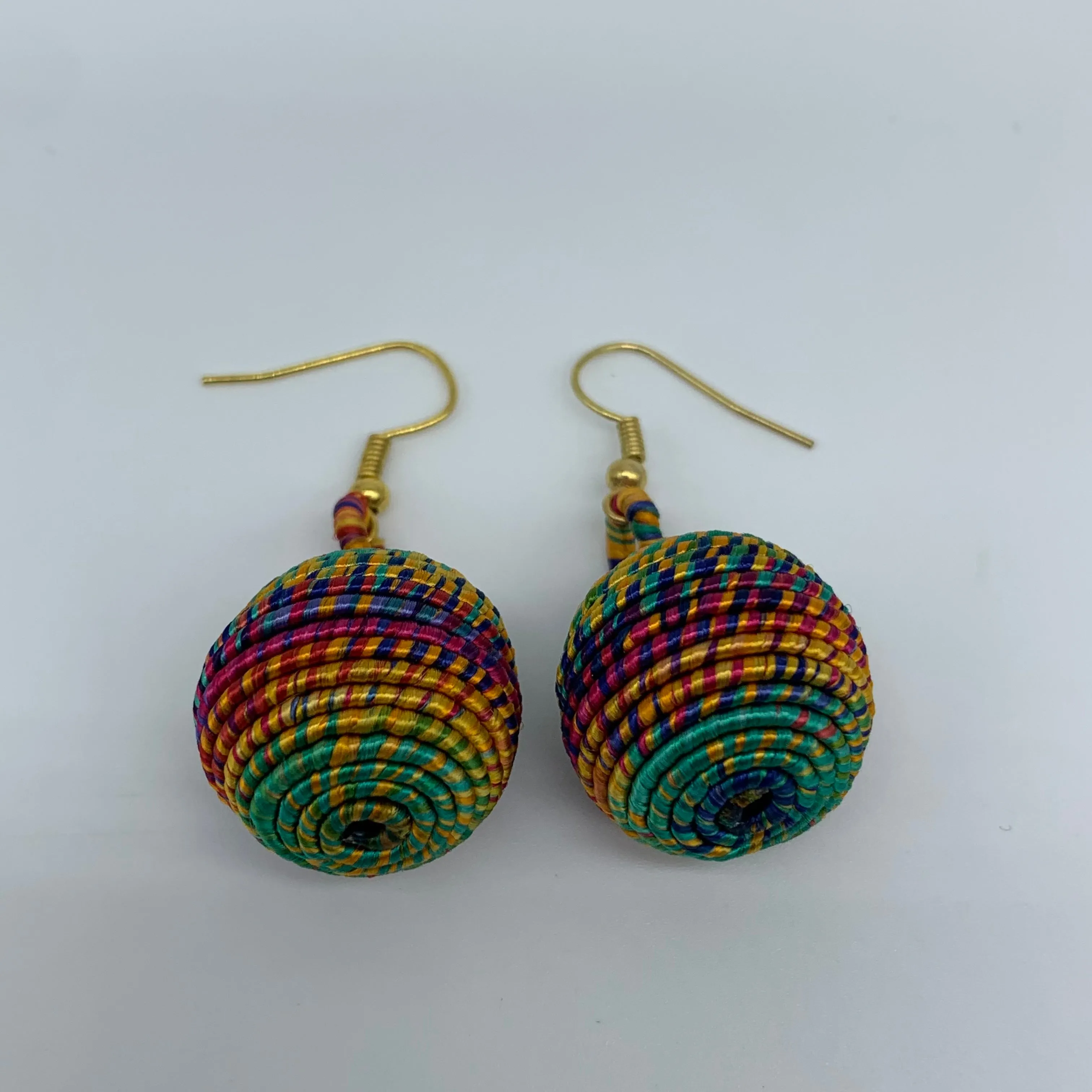 Thread W/Metal Earrings-Multi Colour 5