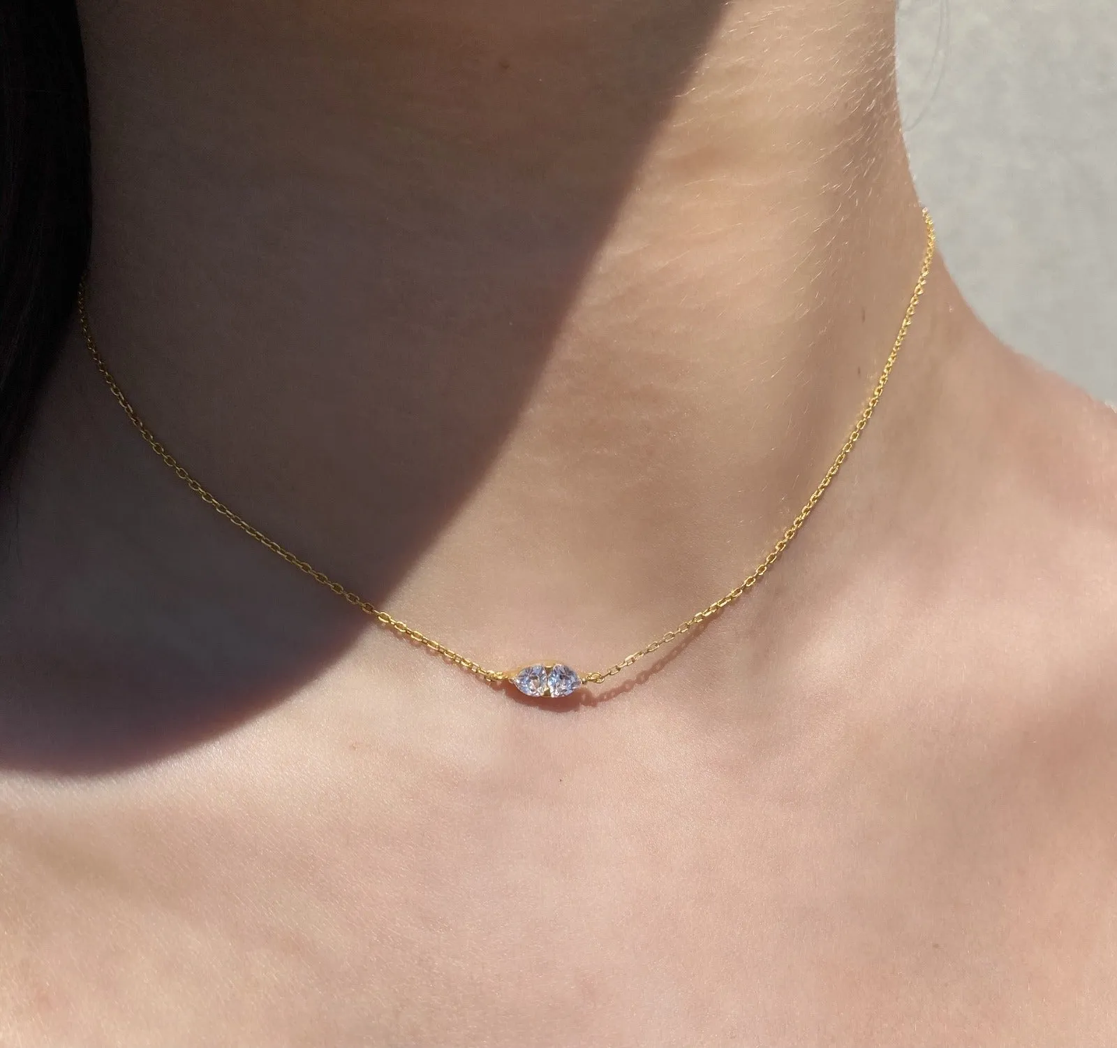 Trillion Solitaire Necklace