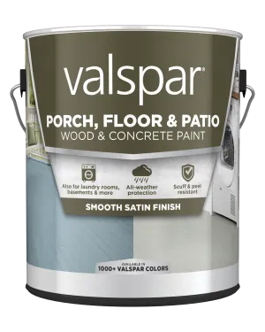 Valspar® Latex Satin Porch, Floor & Patio Paint  1 Gallon Dary Gray (1 Gallon, Dary Gray)